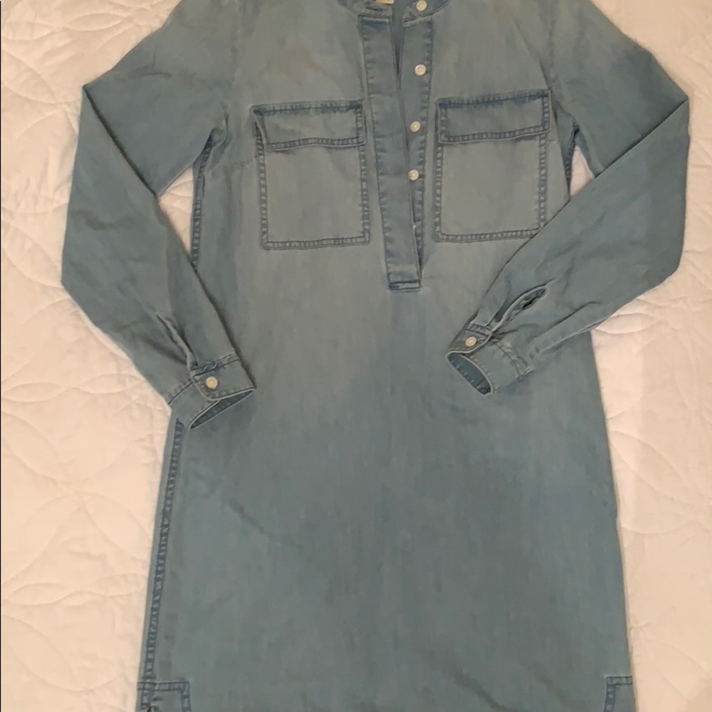 J Crew chambray shirt dress. NWOT